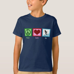 Peace Love Ski Kids T-Shirt