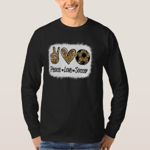 Peace Love Soccer Cute For Women Teen Girls Toddle T-Shirt