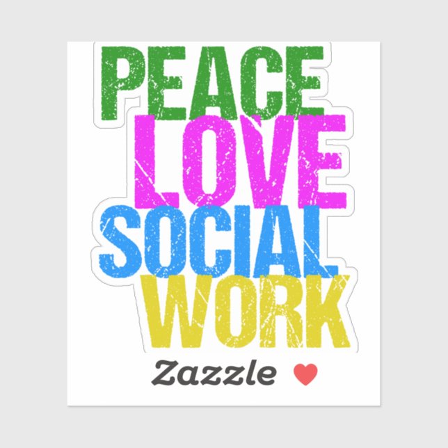 Peace Love Social Work (Sheet)