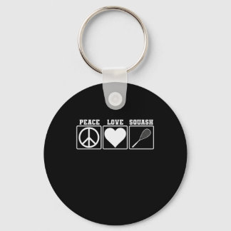 Peace love Squash Keychain