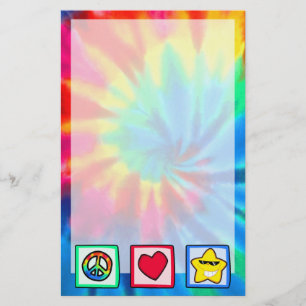 Peace, Love, Stars Stationery
