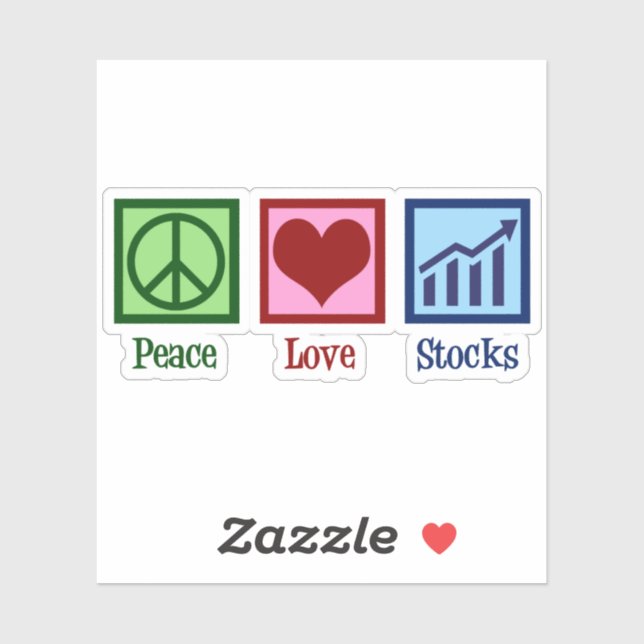 Peace Love Stocks Funny Stock Market (Sheet)