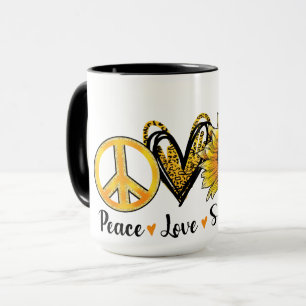 "Peace, Love, Sunflower" Coffee/Tea Mug