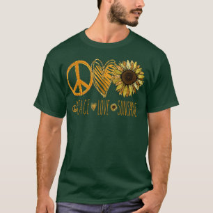 Peace Love Sunshine Sunflower Cute T-Shirt T-Shirt