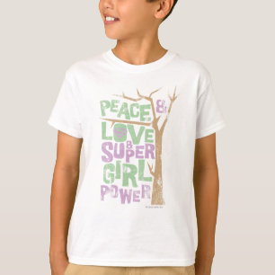 Peace Love & Supergirl Power T-Shirt