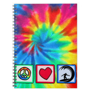 Peace, Love, Surfing Notebook