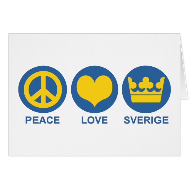 Peace Love Sverige (Devant horizontal)