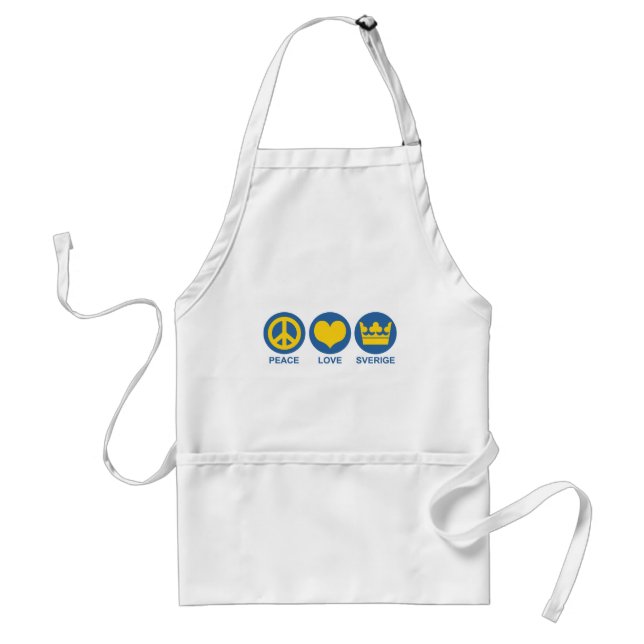 Peace Love Sverige Standard Apron (Front)