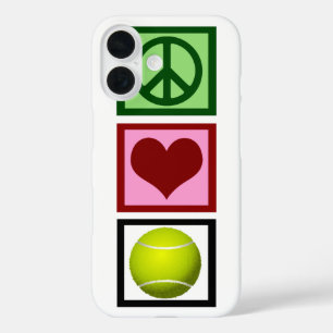 Peace Love Tennis iPhone 16 Case