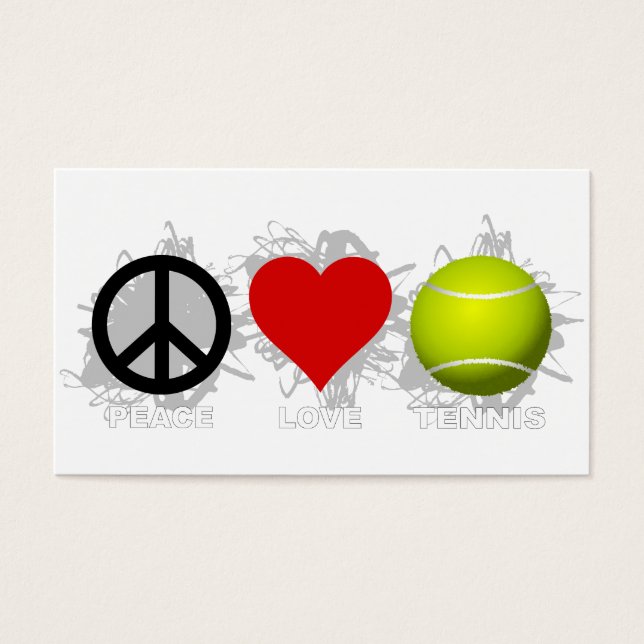 Peace Love Tennis Emblem (Front)