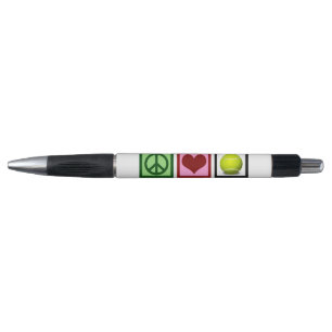 Peace Love Tennis Pen