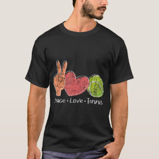 Peace Love Tennis - Tournament Player T-Shirt