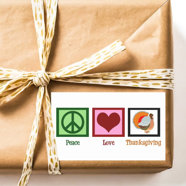 Peace Love Thanksgiving Sticker (Creator Uploaded)