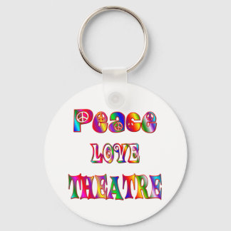 Peace Love Theatre Keychain