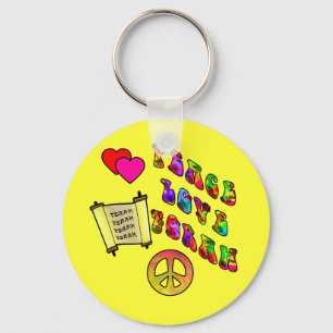 Peace Love Torah Keychain