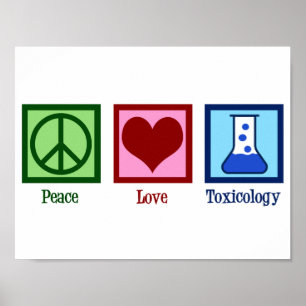 Peace Love Toxicology Poster