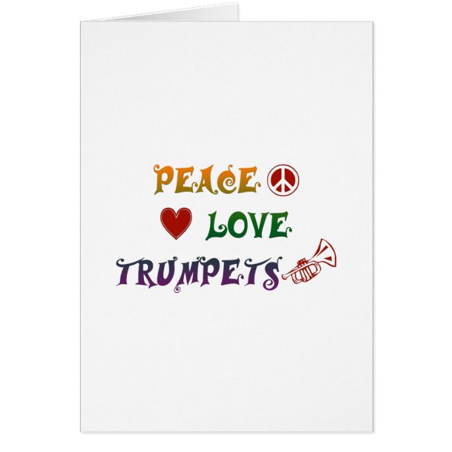 Peace Love Trumpets rainbow Note (Front)
