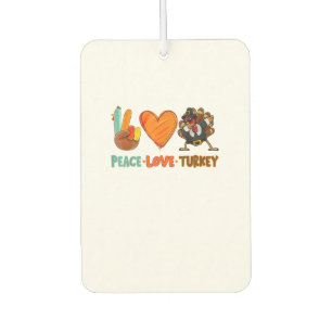 Peace Love Turkey Gobble Dabbing Turkey Autumn Tha Air Freshener