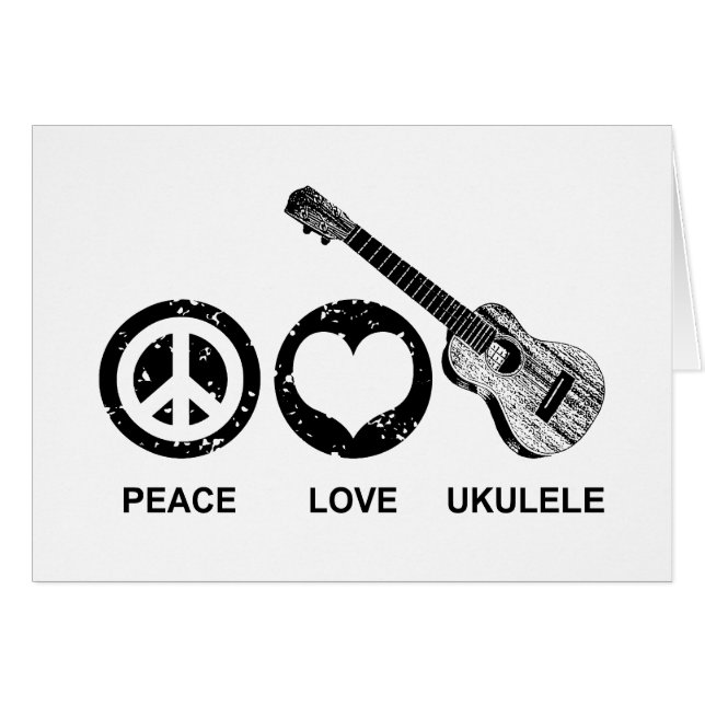 Peace Love Ukulele (Devant horizontal)