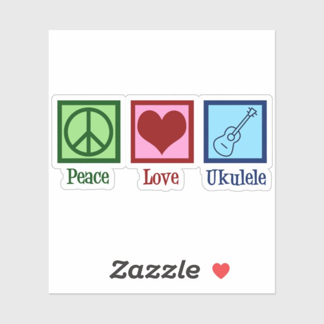 Peace Love Ukulele Player (Sheet)