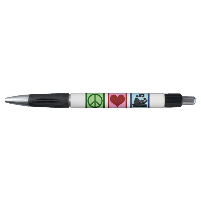 Peace Love Ultrasonography Ultrasound Technician Pen (Front)