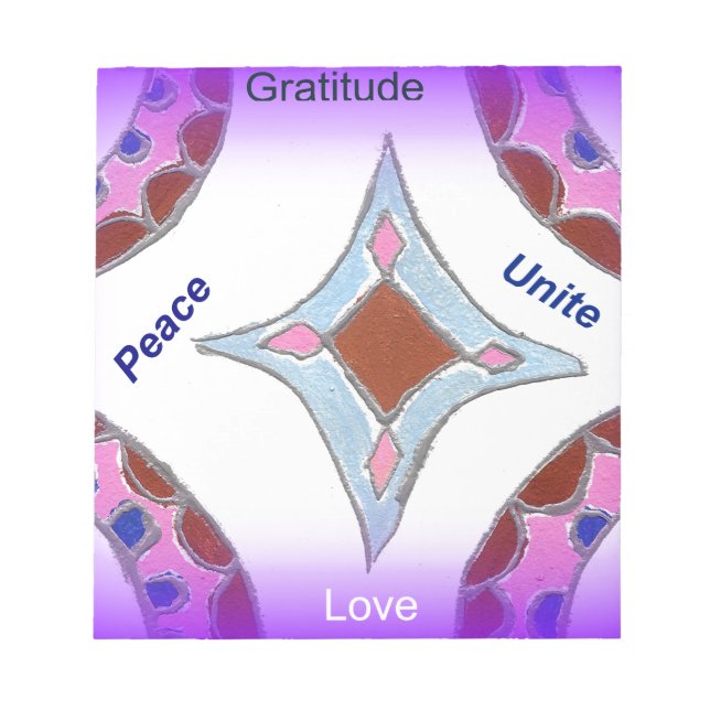 Peace Love Unity hakuna matata .png Notepad (Front)