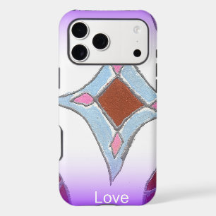 Peace Love Unity Mandala Purple & White Graphic