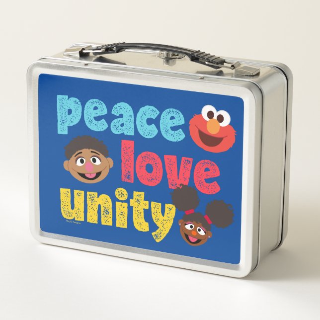 Peace Love Unity Metal Lunch Box (Back)