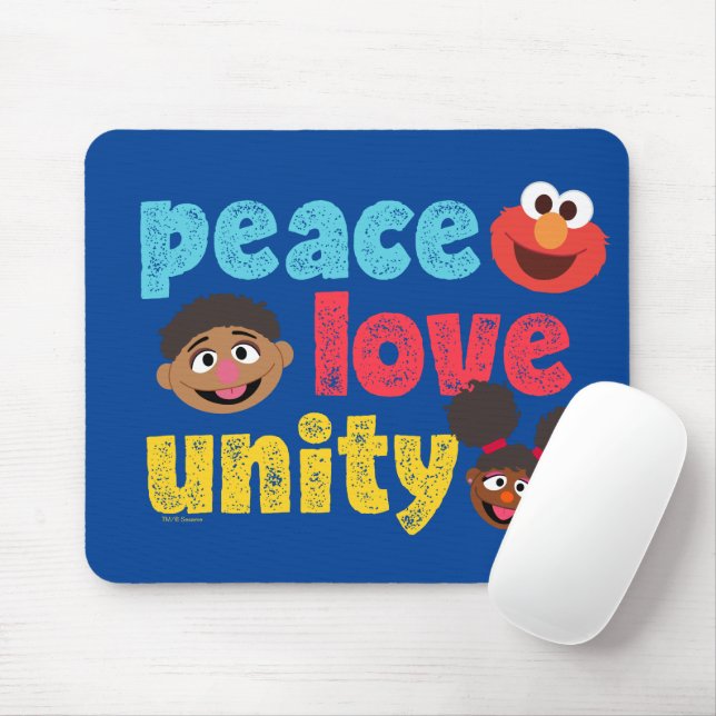 Peace Love Unity Mouse Pad (With Mouse)