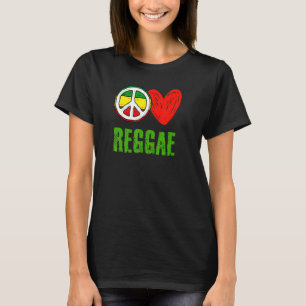 Peace Love Unity Reggae Roots Jamaica Rasta Reggae T-Shirt