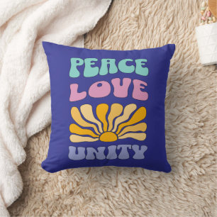 Peace Love Unity Throw Pillow