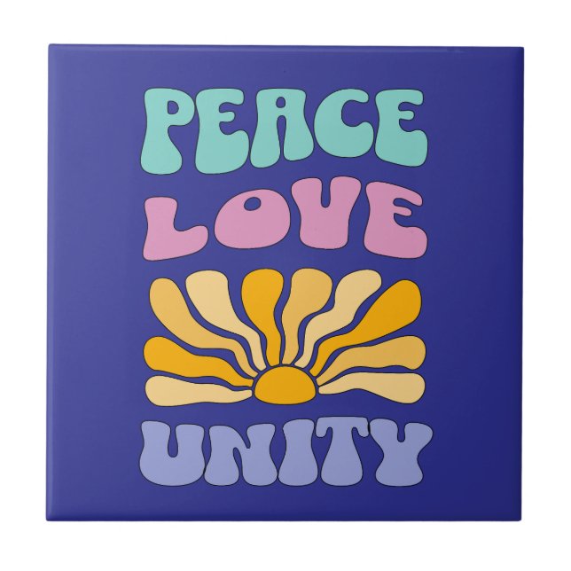 Peace Love Unity Tile (Front)
