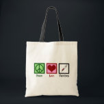 Peace Love Vaccines Tote Bag<br><div class="desc">Peace Love Vaccines Pro Vaccination gift for a pediatrician who promotes herd immunity with vaccinations.</div>