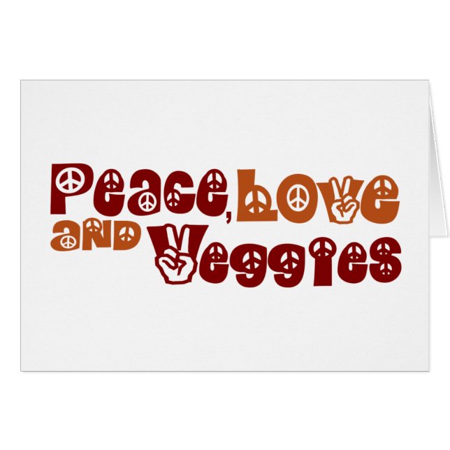 Peace Love Veggies (Front Horizontal)