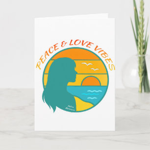 Peace & Love Vibes Note Card