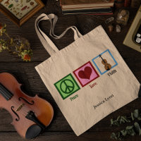 Peace Love Violin Cute Personalized Violinist