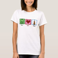 Peace Love Violin Cute Violinist Women's