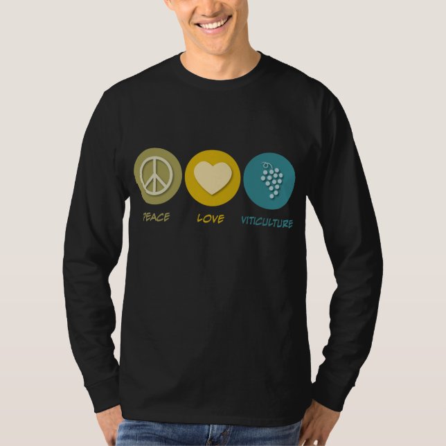 Peace Love Viticulture T-Shirt (Front)