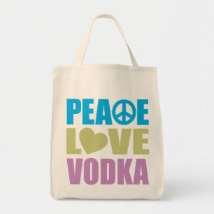 Peace Love Vodka Tote Bag