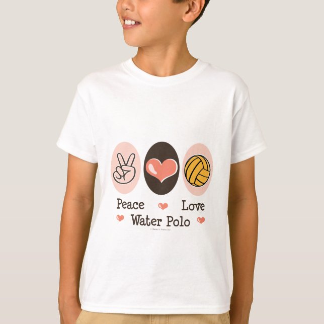 Peace Love Water Polo Kids Sweatshirt (Front)
