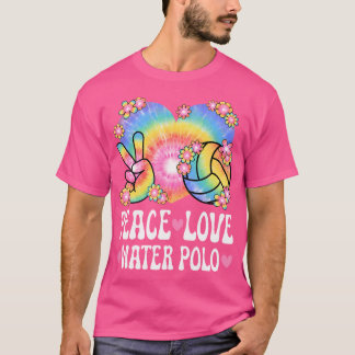 Peace Love Water Polo Lover 60S 70S Hippie Waterpo