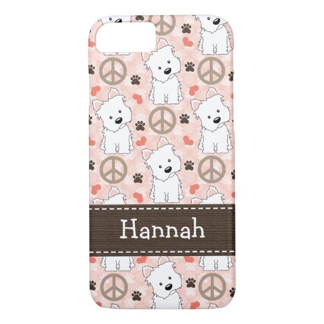 Peace Love Westies Case-Mate iPhone Case (Back)