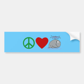 Peace Love Whales T shirts, Travel Mugs, Gifts Bumper Sticker