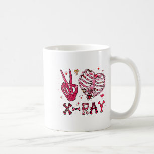 Peace Love X Ray Valentine Coffee Mug