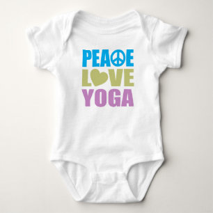 Peace Love Yoga Baby Bodysuit