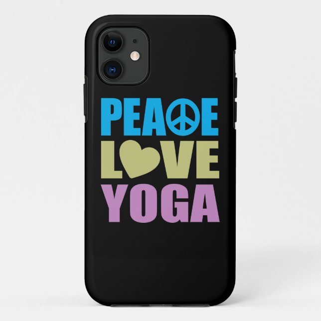 Peace Love Yoga Case-Mate iPhone Case (Back)