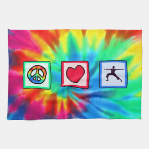 Peace, Love, Yoga Kitchen Towel