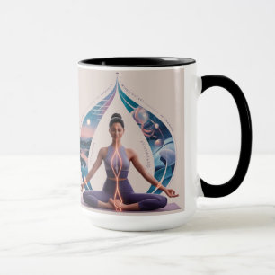 Peace, Love, Yoga" Mug