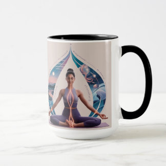 Peace, Love, Yoga" Mug