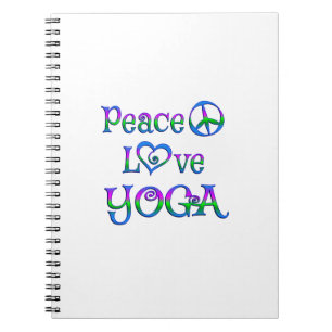 Peace Love Yoga Notebook